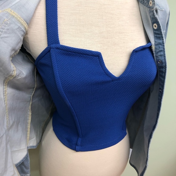 Bongo | Women's Crop Top | Juniors | Blue - Picture 2 of 3